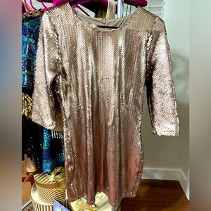 Rose Gold Sequin Mini